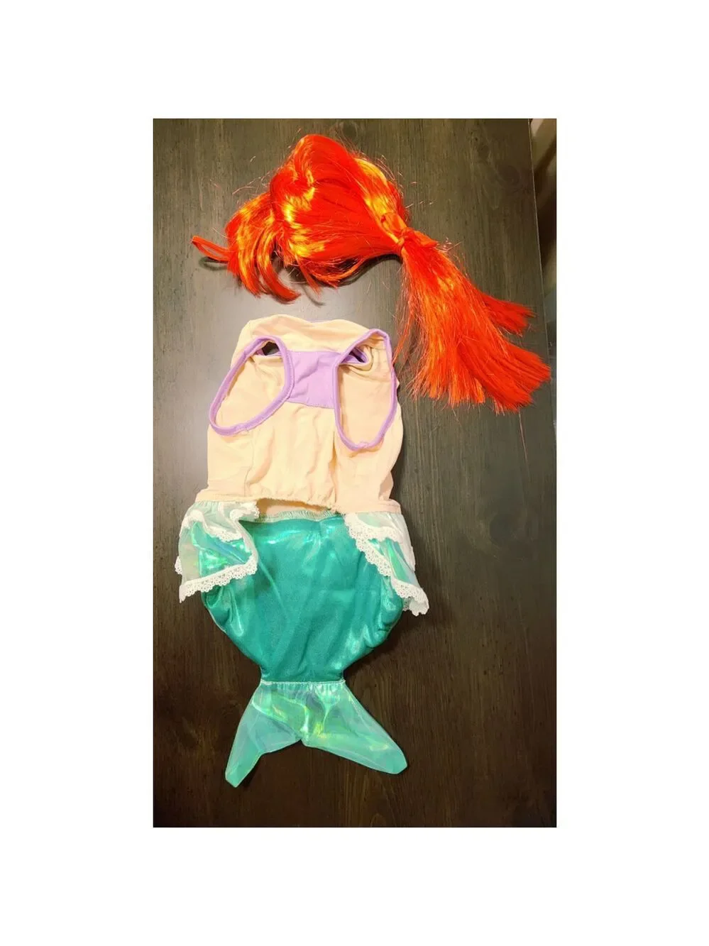 Disney Princess Ariel The Little Mermaid- SMALL Dog Halloween Costume